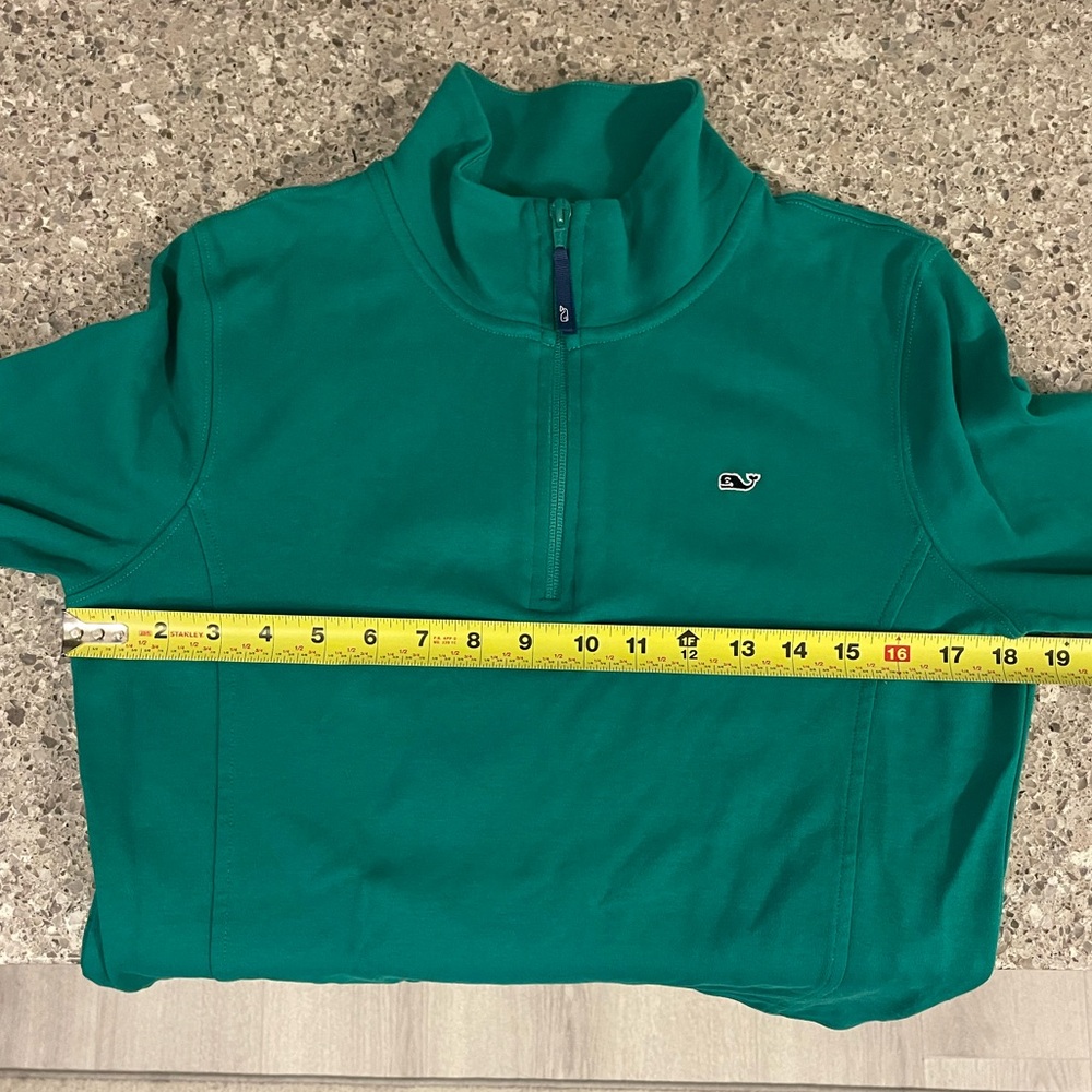 Vineyard Vines Women’s Green 3/4 Zip - Medium - Picture 4 of 4